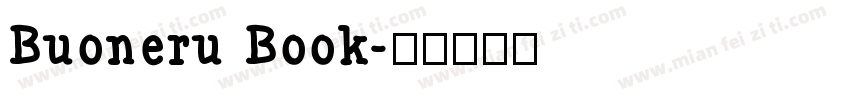 Buoneru Book字体转换